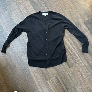 Old Navy maternity size medium, Black, Long Sleeve button down Cardigan sweater